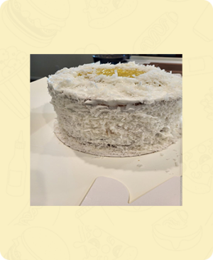 2 Layer Coconut Pineapple Cake